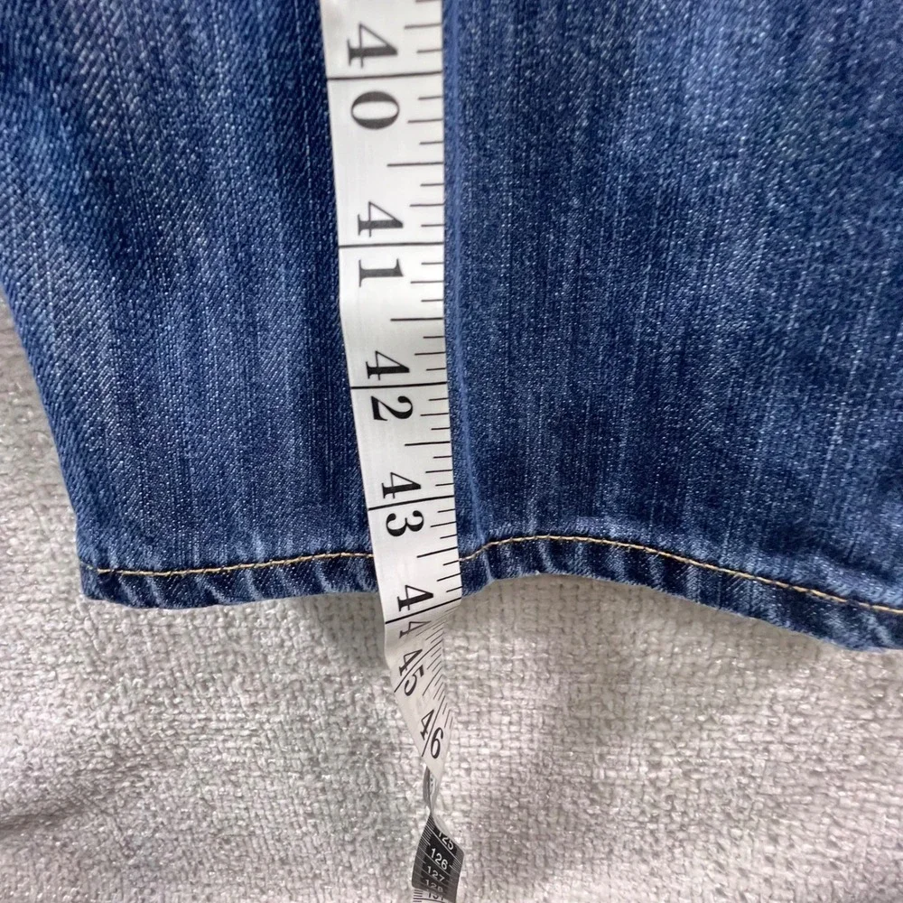 Banana Republic Mens Straight Leg Jeans Medium Wash Blue Denim 35x33 Classic Fit